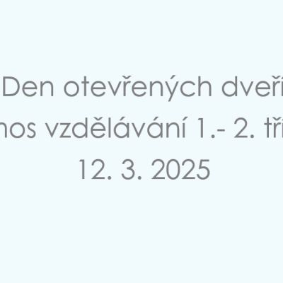 Pozvánka na den otevřených dveří – Amos škola