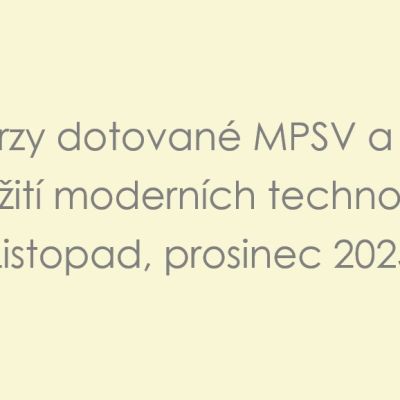 Kurz dotovaný MPSV a ÚP